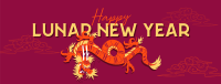 Lunar Year Chinese Dragon Facebook Cover