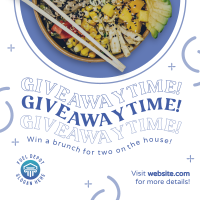 Giveaway Food Bowl Instagram Post Image Preview