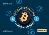 Cryptocurrency Trading Platforms Postcard