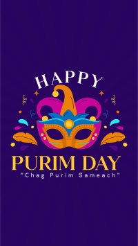 Purim Celebration Event Facebook Story