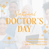 National Doctor's Day Linkedin Post Design