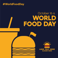 Burger World Food Day Instagram Post Design