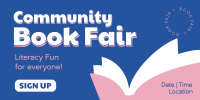 Community Book Fair Twitter Post