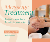 Simple Massage Treatment Facebook Post