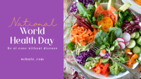 Minimalist World Health Day Greeting YouTube Video