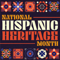 Hispanic Heritage Month Tiles Instagram Post Design