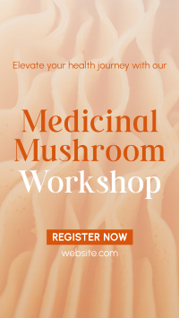 Minimal Medicinal Mushroom Workshop Facebook Story