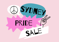 Pride Sale Postcard Image Preview