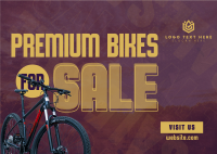 Premium Bikes Super Sale Postcard