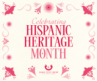 Traditional Hispanic Heritage Month Facebook Post