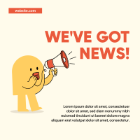 We're Got News Mascot Instagram Post Image Preview