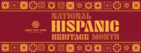 Hispanic Heritage Month Tiles Facebook Cover