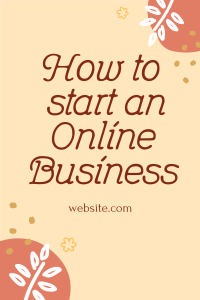 How to start an online business Pinterest Pin Image Preview