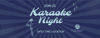 Retro Karaoke Facebook Cover Image Preview