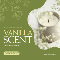Vanilla Candle Scent Instagram Post