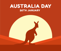 Kangaroo Silhouette Facebook Post