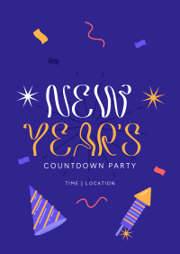 New Year Countdown Party Poster