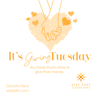 Giving Tuesday Hand Instagram Post Image Preview