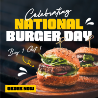 National Burger Day Celebration Instagram Post