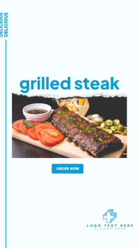 Grilled Steak Facebook Story