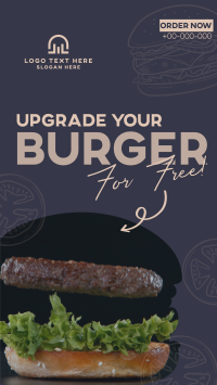 Free Burger Upgrade Instagram Reel Image Preview