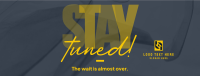 Simplistic Stay Tuned Facebook Cover