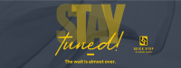 Simplistic Stay Tuned Facebook Cover Image Preview