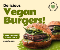 Vegan Burgers Facebook Post