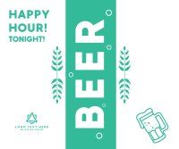 Beer Happy Hour  Facebook Post