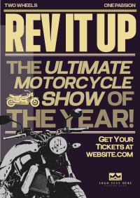 Modern Nostalgia Motorcycle Show Poster