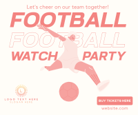 Football Watch Party Facebook Post