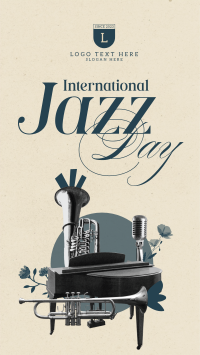 Modern International Jazz Day Facebook Story