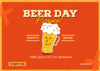 Happy Beer Postcard
