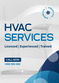 Professional HVAC Specialist Poster