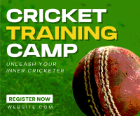 Cricket Training Camp Facebook Post