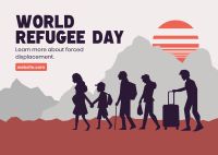 Refugee Day Awareness Postcard Design