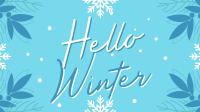 Snowy Winter Greeting Animation
