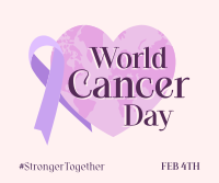 World Cancer Day Heart Facebook Post