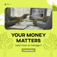 Money Matters Podcast Instagram Post Design