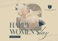 Modern Women's Day Postcard Design