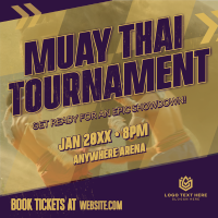 Muay Thai Tournament Instagram Post