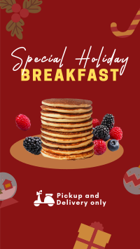 Holiday Breakfast Restaurant Instagram Story