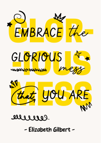 Positive Doodle Quote Flyer