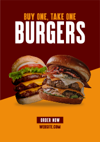 Double Burgers Promo Poster