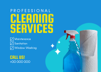 Professional Cleaning Services Postcard