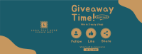 Giveaway Time Facebook Cover Image Preview