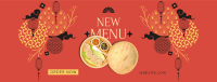Ornamental Lunar New Year Food Facebook Cover