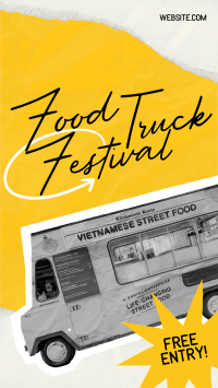 Food Truck Festival Facebook Story