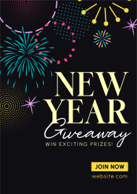 Circle Swirl New Year Giveaway Poster