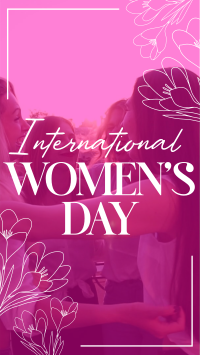 Botanical Women's Day Facebook Story